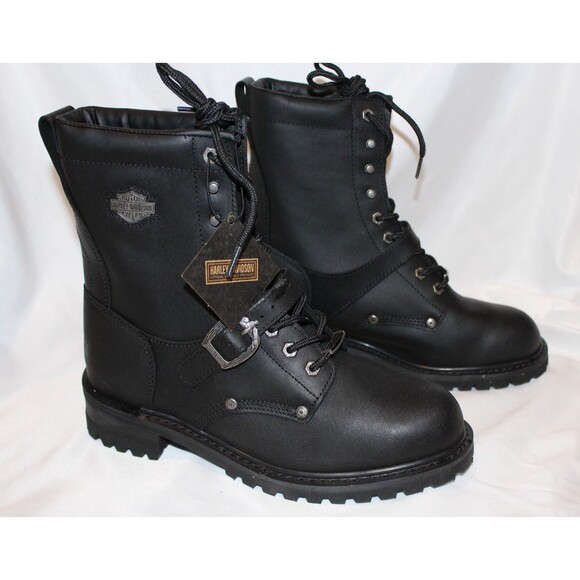 Harley-Davidson Faded Glory‎ Motorcycle Boots Men SZ 10.5 Black NEW $200 main image 5